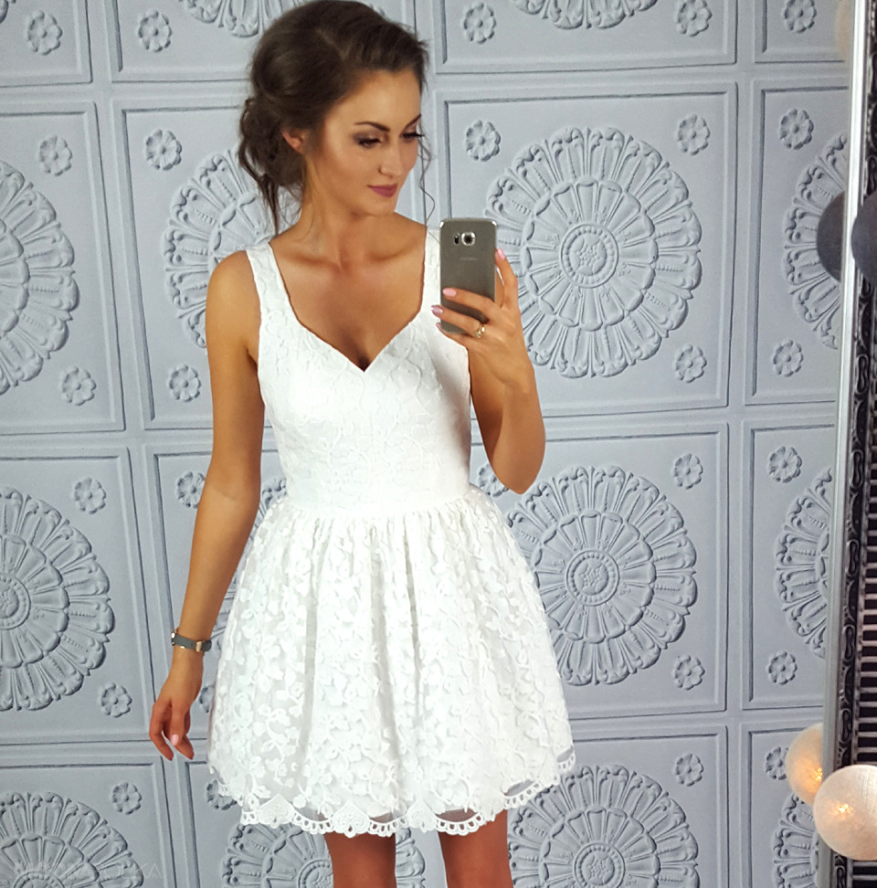 Short White Casual Dresses For Juniors Ficts